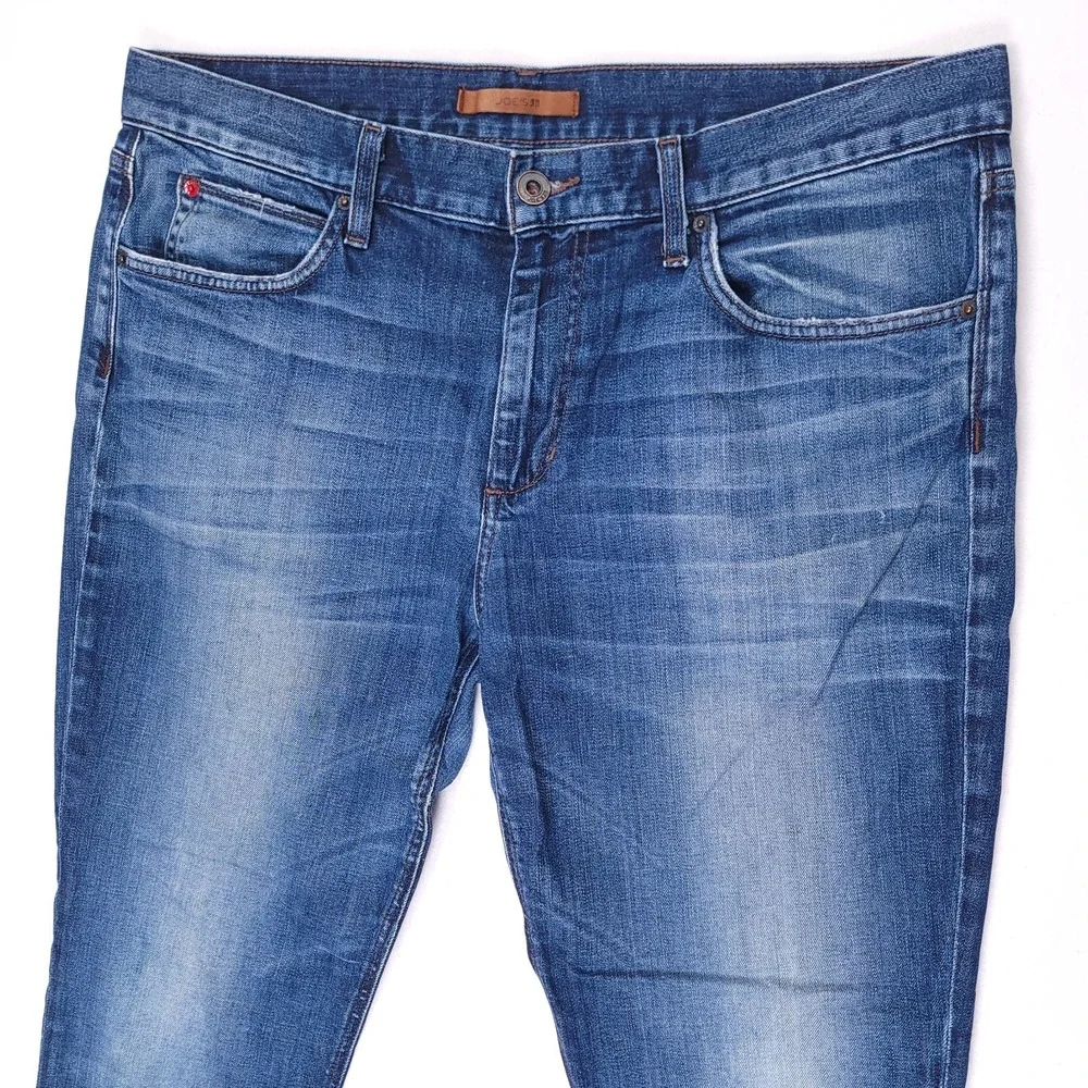 Joe's Jeans Men's Size 36x33 Blue Savile Row Straight Fit Slim Leg Opening Denim